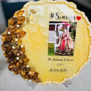 Resin art frame anniversary gift